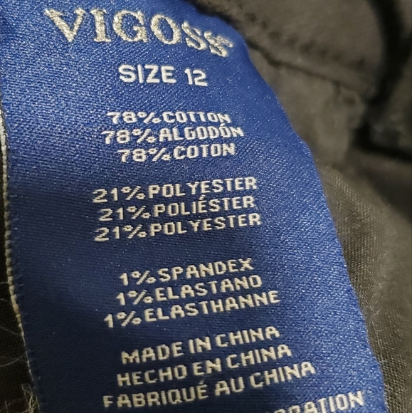 ☆ 3/35$ |VIGOSS | High Rise Stretch Black Adjustable Jeggings in Size GIRL 12 - Picture 11 of 11
